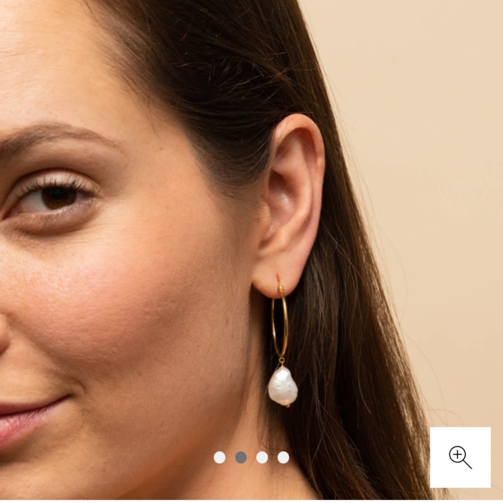 Mejuri Organic Large Pearl Earrings